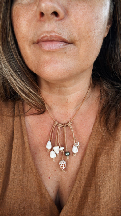 Leather Fringe Necklace