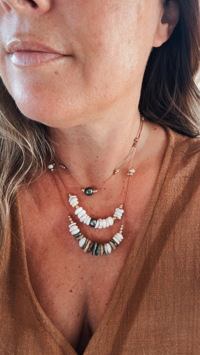 Puka Shell Cord Necklace