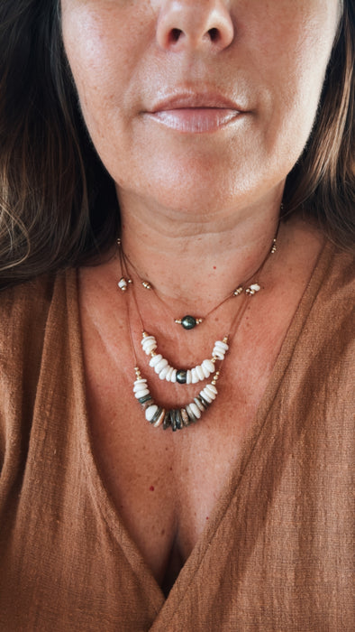 Puka Shell Cord Necklace