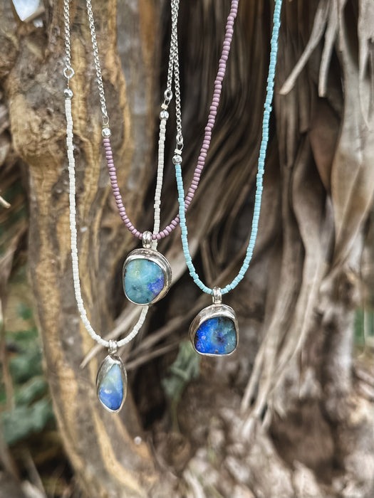 Beaded Opal Necklace