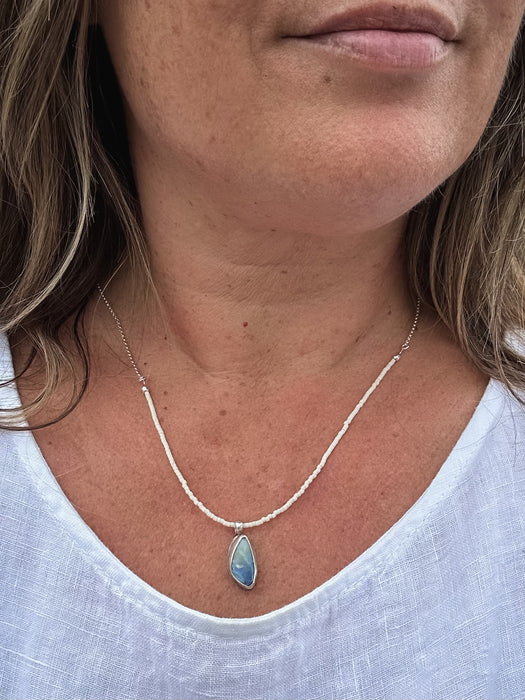 Beaded Opal Necklace