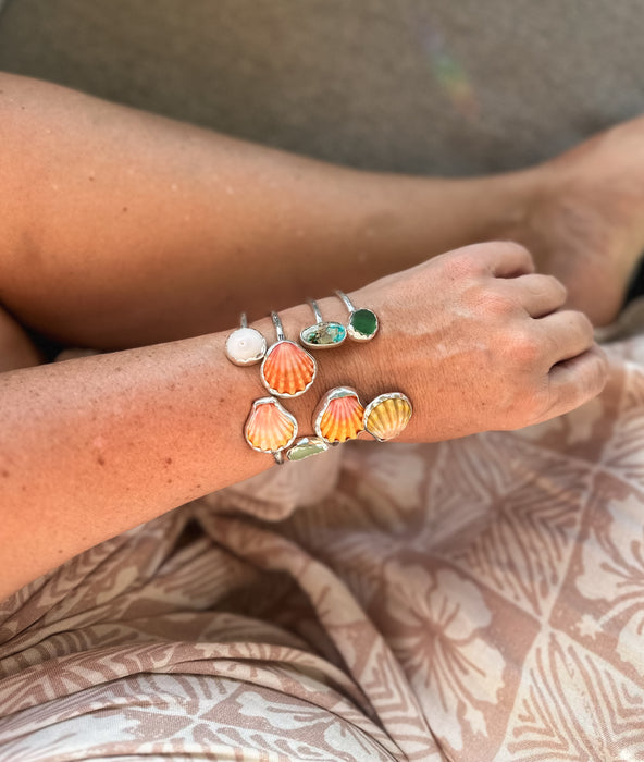 Sunrise Shell Cuff