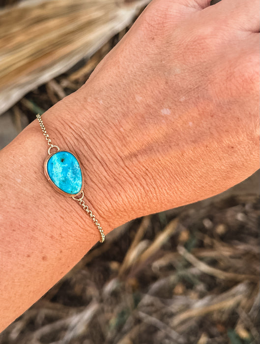 Gold Turquoise Bracelet
