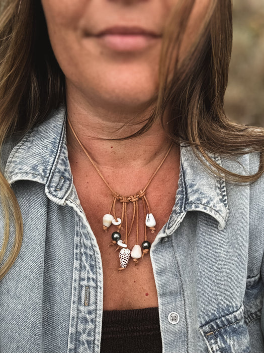 Leather Fringe Necklace