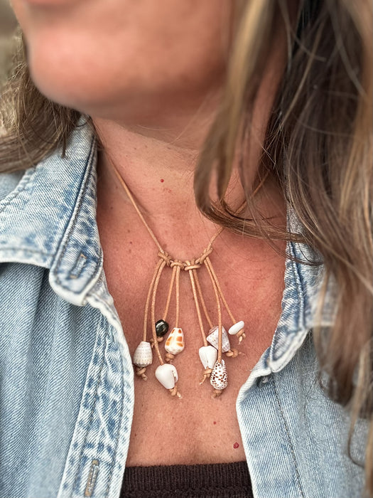 Leather Fringe Necklace