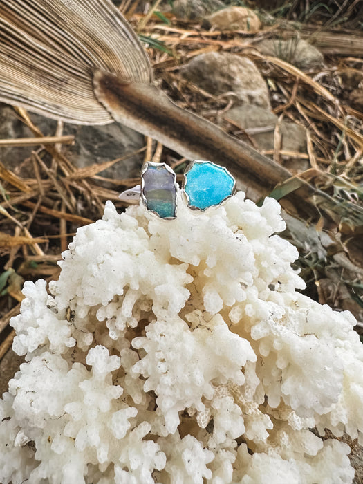 Turquoise & Opal Ring