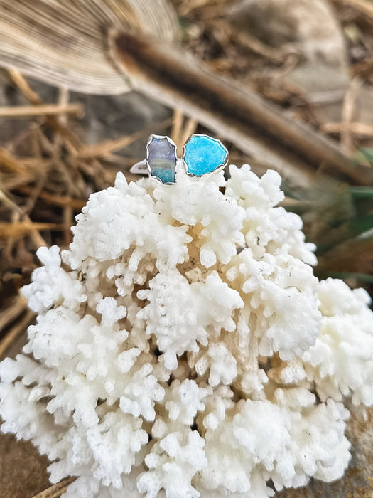 Turquoise & Opal Ring