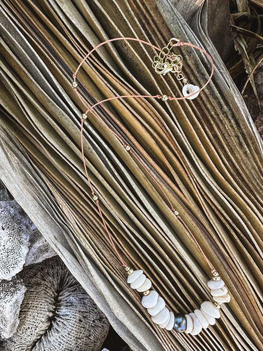 Puka Shell Cord Necklace