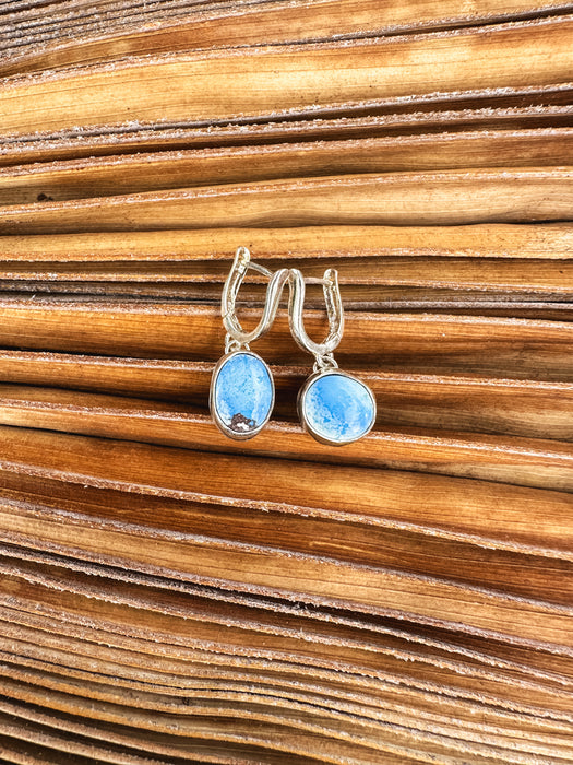 Turquoise Mini Hoops (4)