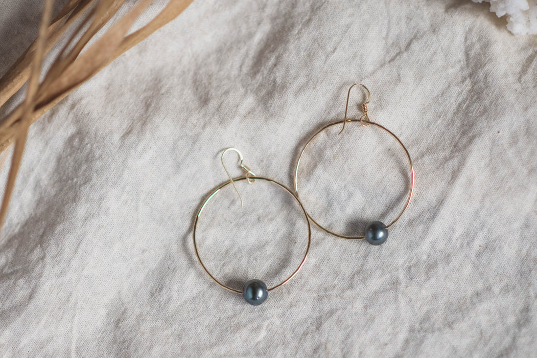 Pearl Hoops