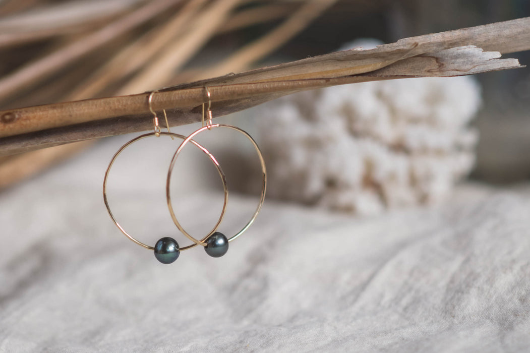 Pearl Hoops