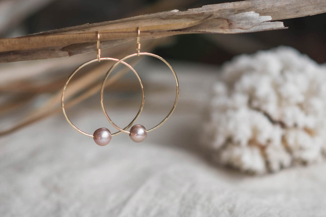 Pearl Hoops