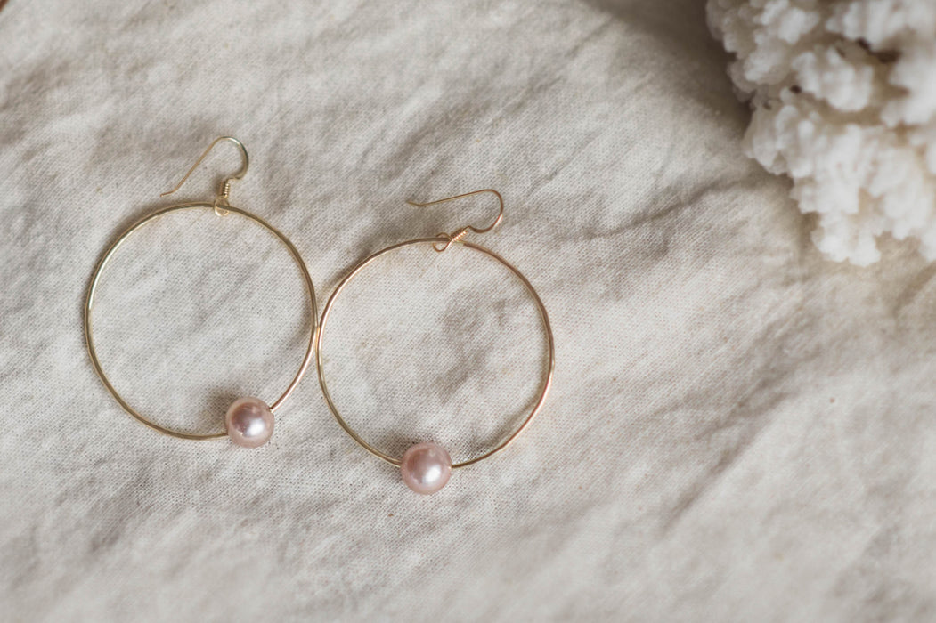 Pearl Hoops