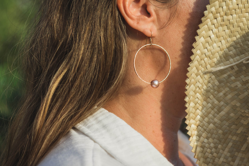 Pearl Hoops