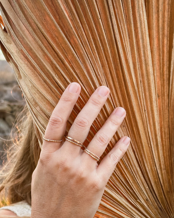 Ripple Bead Ring